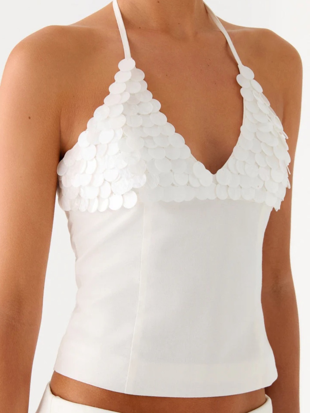 Peppermayo Lori Beaded Halter Top
